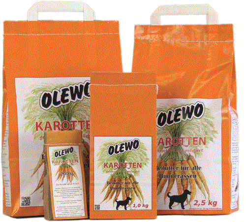 Karotten-Pellets für Hunde