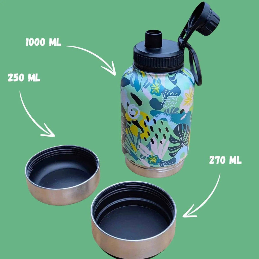 3-in-1-Trinkflasche für Hunde Récif