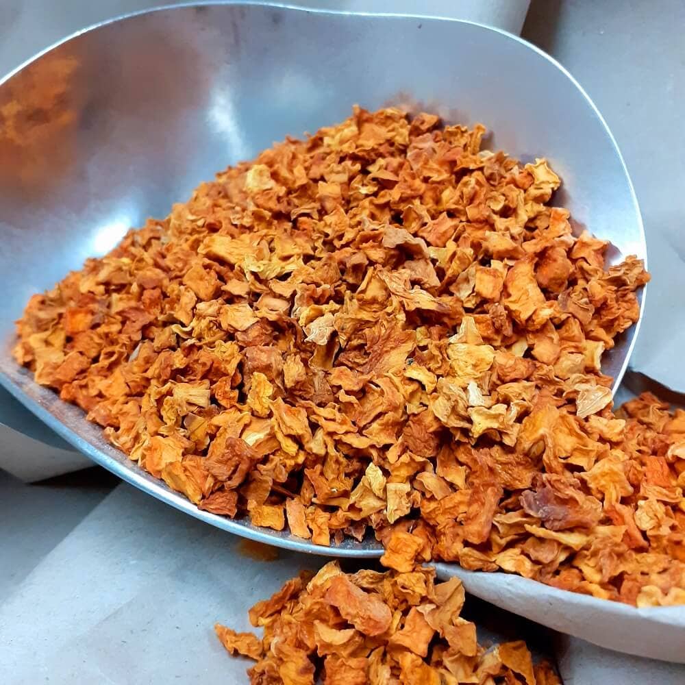 Kürbiswürfel - getrockneter Kürbis